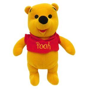 Disney Winnie the Pooh Vintage 11" Plush Soft Teddy Bear Red Shirt